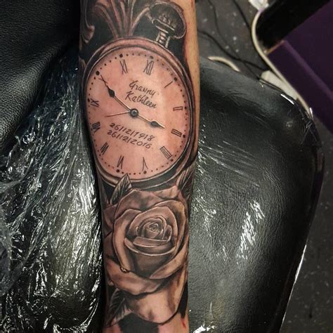 tattoo pocket watch designs